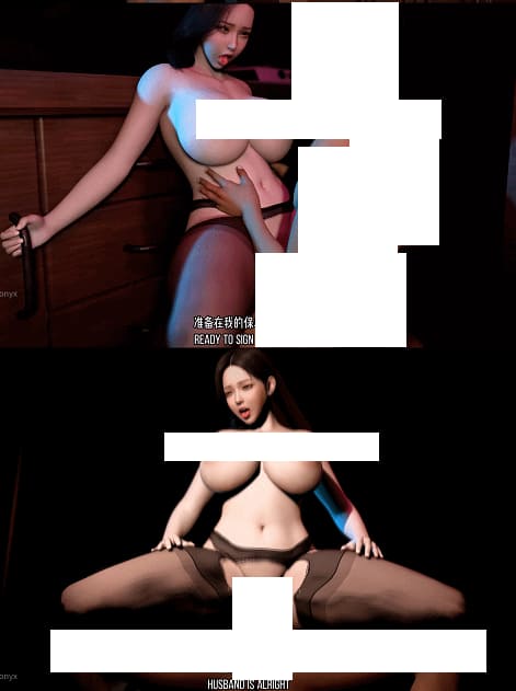 保险女销售 性感黑丝人妻[3D/隐奸/NTR] Fyronyx 5月新作：被客户用签单威胁侵犯中出 [中配/中字]